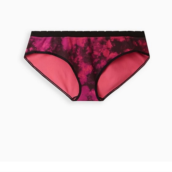 SEAMLESS HIPSTER PANTY - TIE DYE PINK - Picture 1 of 5